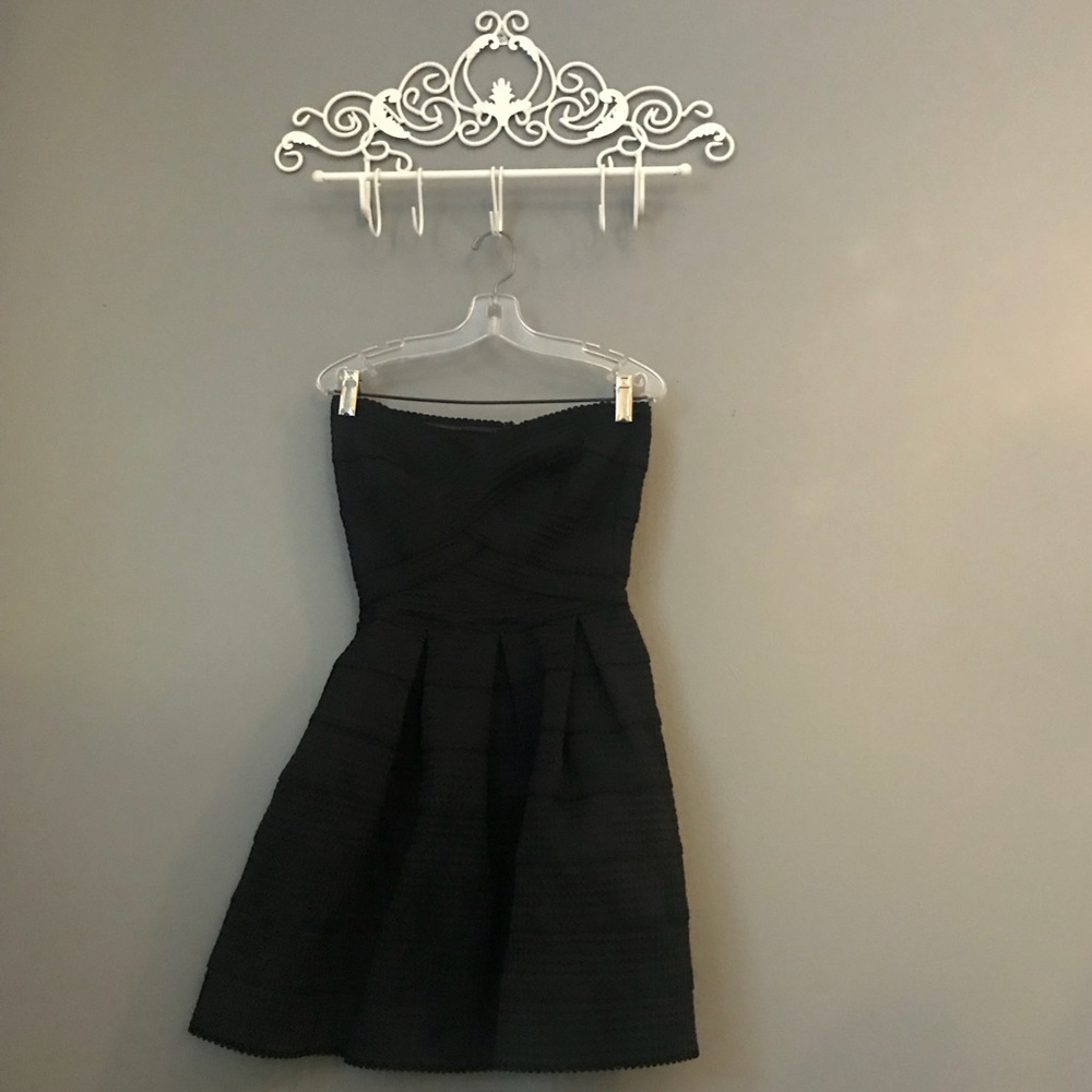 Black mini dress